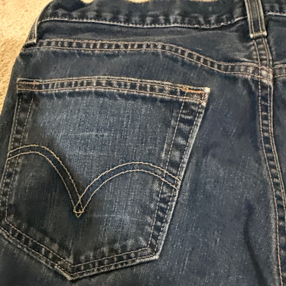 Levi's Dark Blue Low Rise Straight 529 Red Tab Jeans 33x34 - Picture 8 of 8